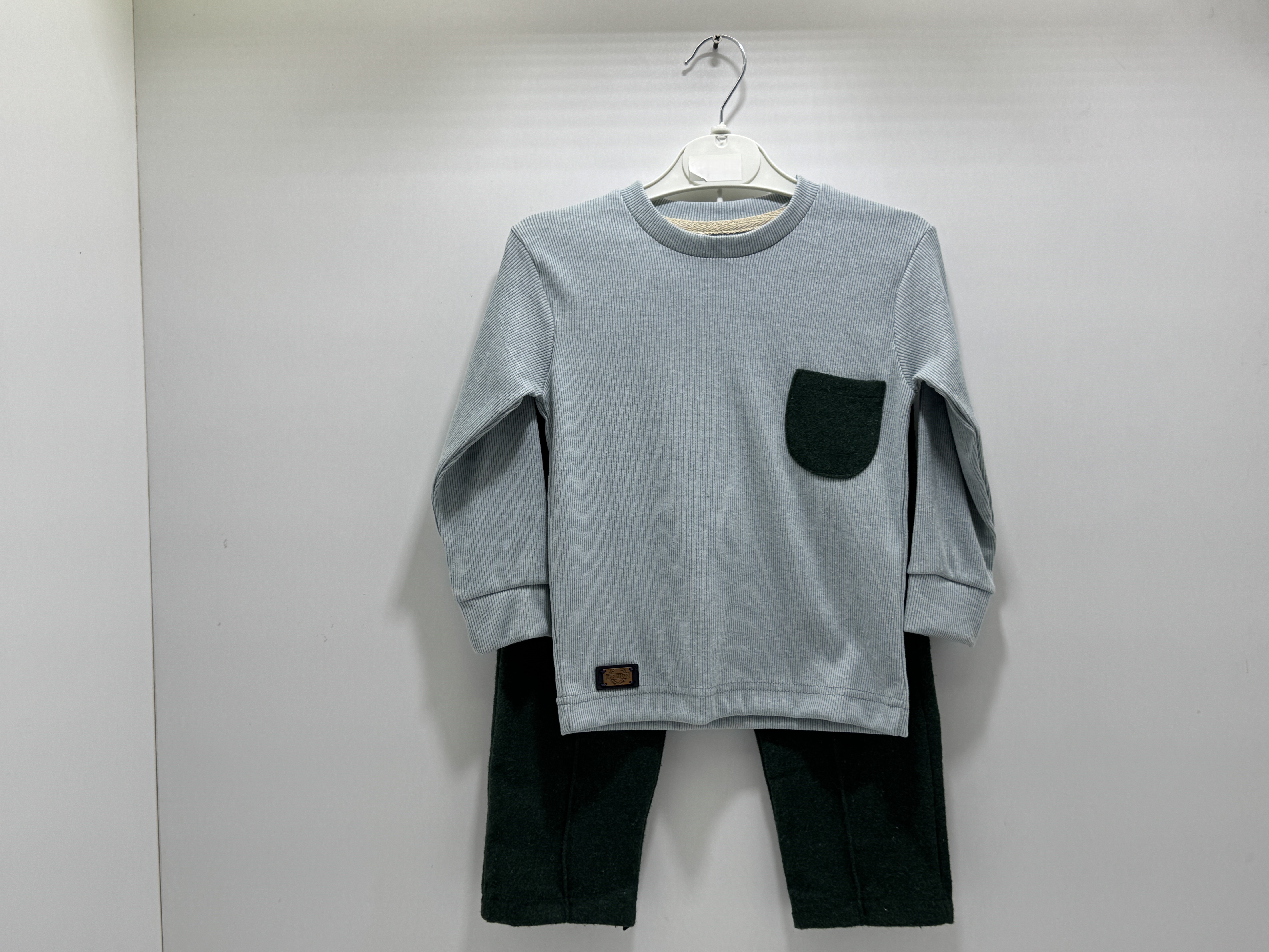 Erkek ikili Takım Gri